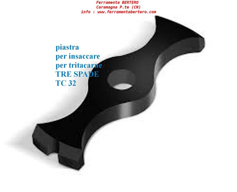 PIASTRA TRE SPADE PER INSACCARE TC 32